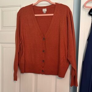 a new day Women's Terracotta Cardigan Sweater